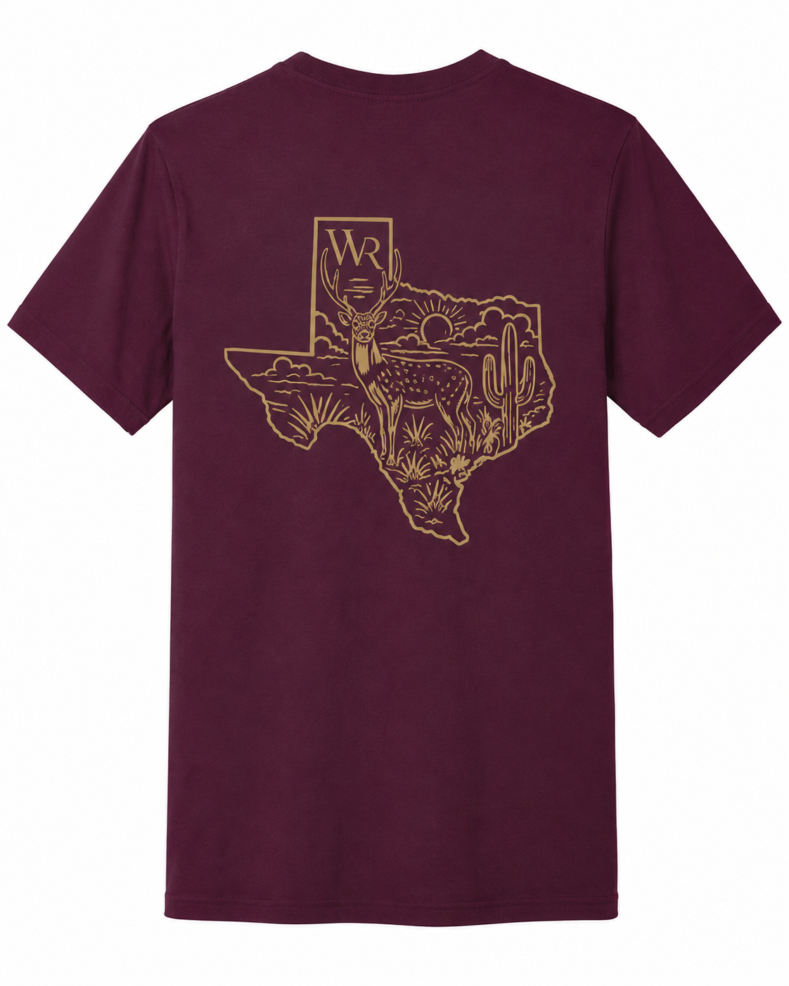 Maroon TX Axis Tee