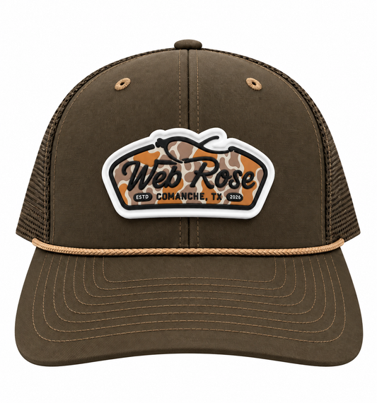 Camo Logo Loden Rope Cap