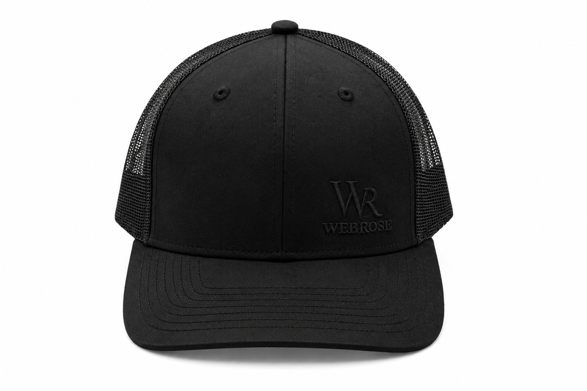 WR Black Trucker Cap