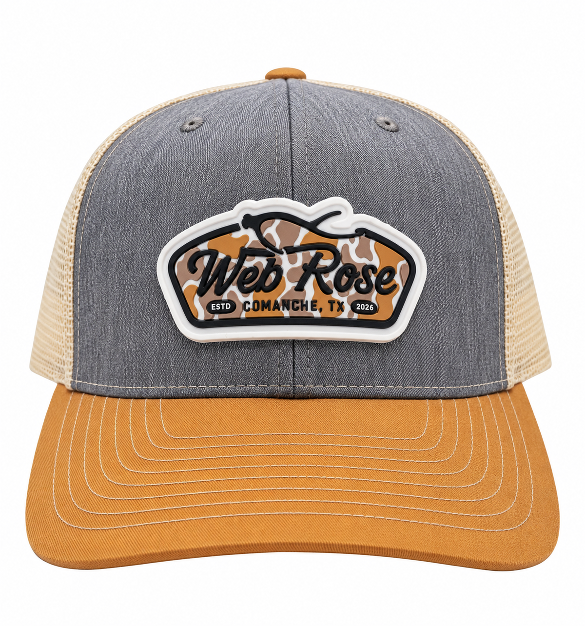 Camo Logo Birch Trucker Cap