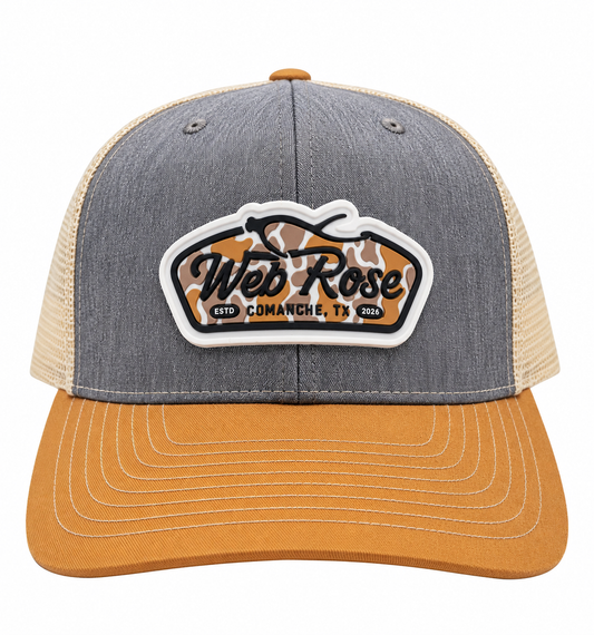 Camo Logo Birch Trucker Cap